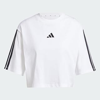 Adidas Women's Essentials 3-Stripes Cotton Loose T-Shirt