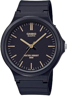Casio MW240 Series | Men’s Quartz Watch | 50M WR | Large Resin Case | Resin Glass | Resin Band | Large Arabic Numerals | Analog Watch | Easy to Read Display | 3 Year Battery