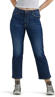 Wrangler - Rodeo Crop Jeans High Waist and Straight Leg, Women's Jeans