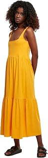 URBAN CLASSICS Women's Summer Dress with Back, Cool Cotton Dress, Spring Summer Dress, Available in Various Colours and Sizes XS - 5XL