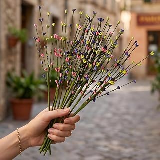 10 Pcs Artificial Spring Berry Flowers Purple Pink Yellow Plastic Stems for DIY Decoration Vase Arrangement Table Home Decoration Perfect for Party