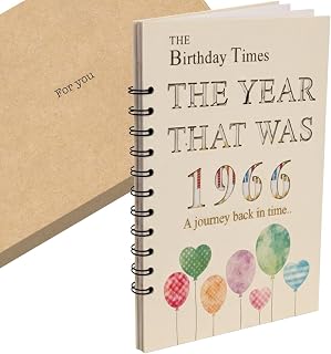The Year that Was 1966 - Special 60th Birthday Card Book with Details about the Year of Birth (1966)