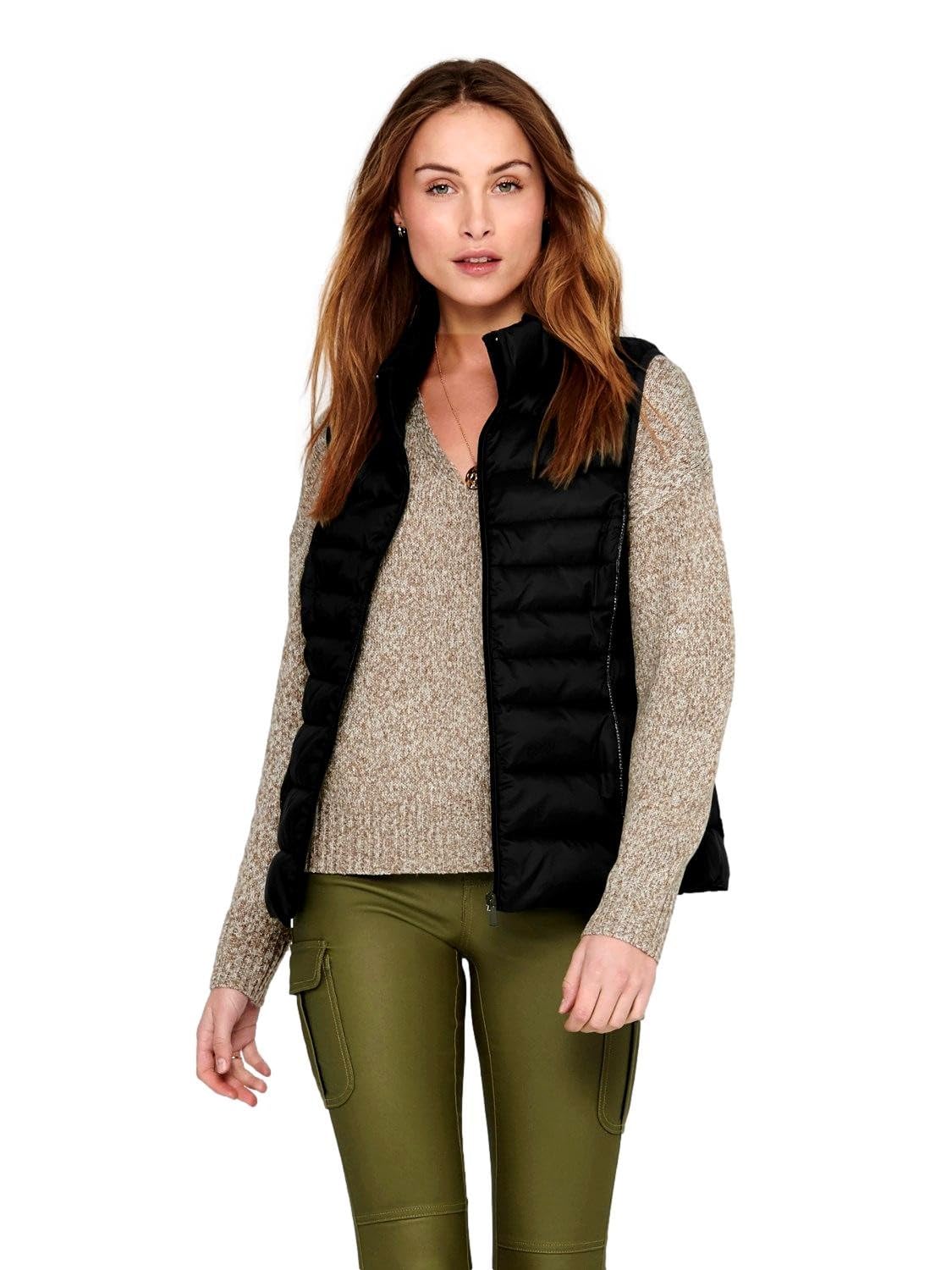 Only Onlnewclaire Quilted Waistcoat Otw Noos Women's Coat