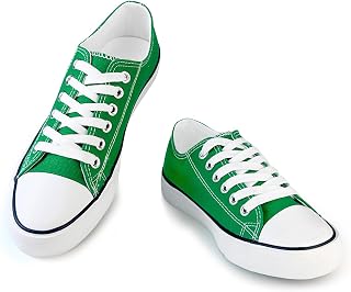 Canvas Shoes for Women Casual Low Top Sneakers, Womens Fashion Classic Lace Up Walking Shoes for Everyday Wear