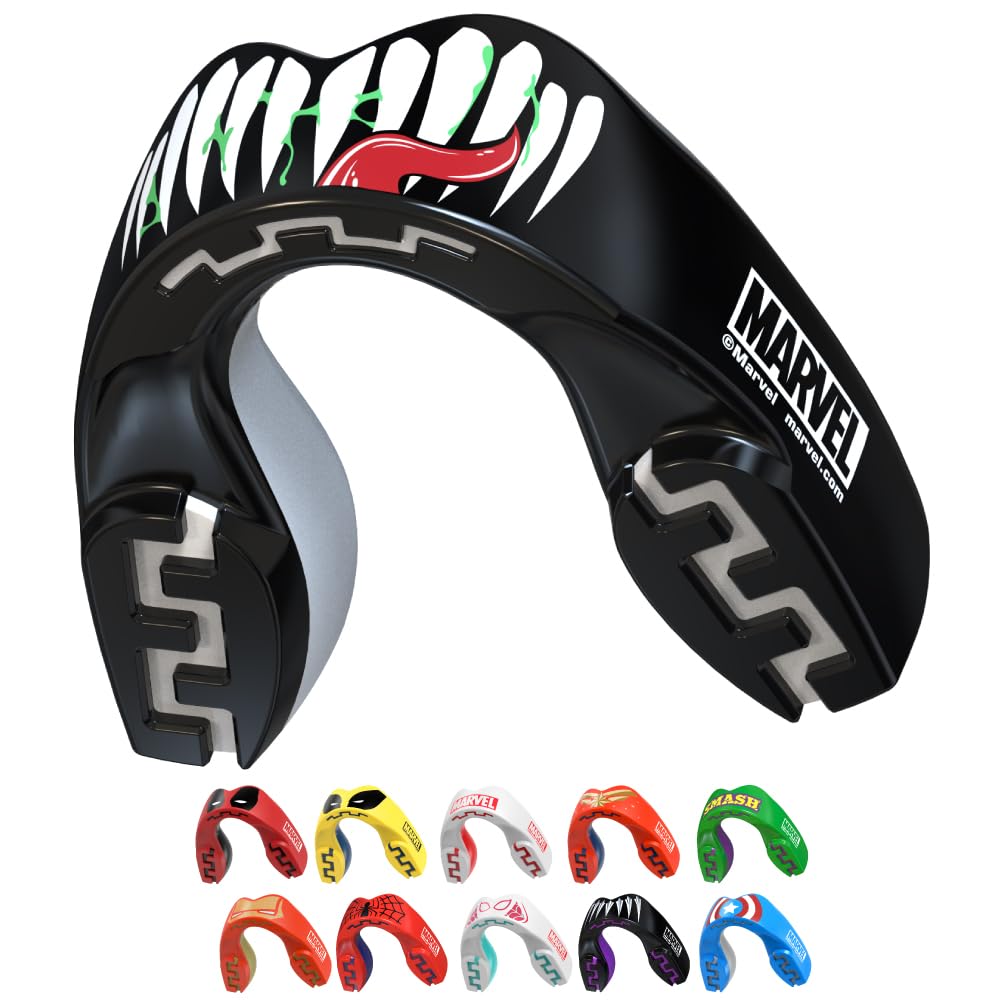 Marvel Venom Sports Mouthguard Dual Layer Premium Protection Adults Gum Shield w
