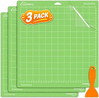 THANMAO Standard Grip Cutting Mat 3 Pack,12"x12" Standard Grip Cutting Mats for Cricut Maker 3//Explore 3/Air 2/Air/One，Replacement Accessories Card for HTV/Cardstock/Paper/Adhesive Vinyl