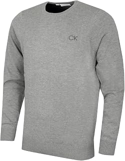 Calvin Klein Mens 2026 Durable Comfort Crew Neck Tour Golf Sweater