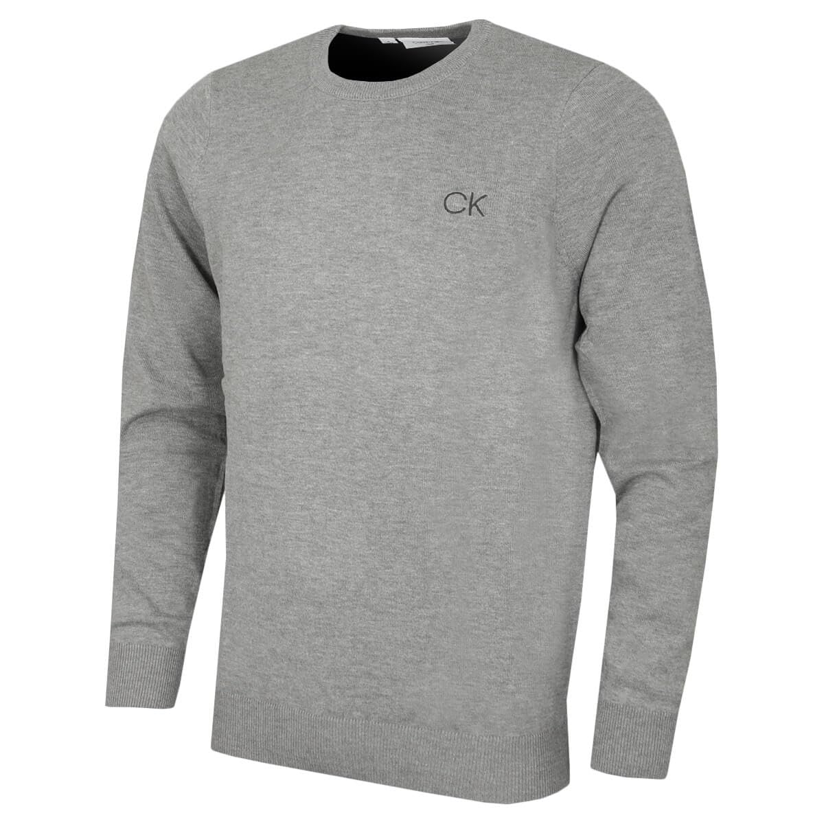 Calvin Klein Mens 2026 Durable Comfort Crew Neck Tour Golf Sweater