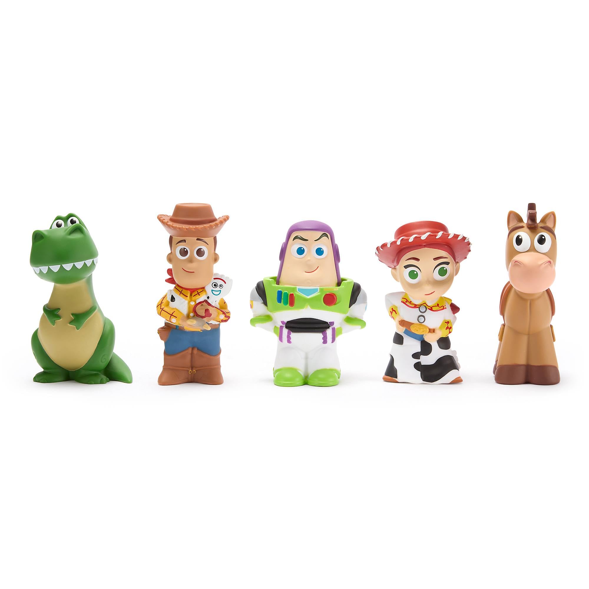Disney Store Official Toy Story Bath Toy Set, 5 Pc, Includes Buzz Lightyear, Woo