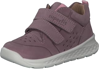 Superfit Boy's Baby Walkers Sneakers, Lilac Pink, 7 UK
