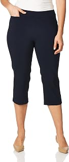 Briggs New York Women's Capri Trousers with Pocket L Size, Navy, 40