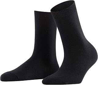 FALKE mujer Cosy Wool calcetines transpirables reguladores del clima sostenibles lana cachemira reforzadas costura plana para una puntera sin presión monocolor para el día a día 1 par