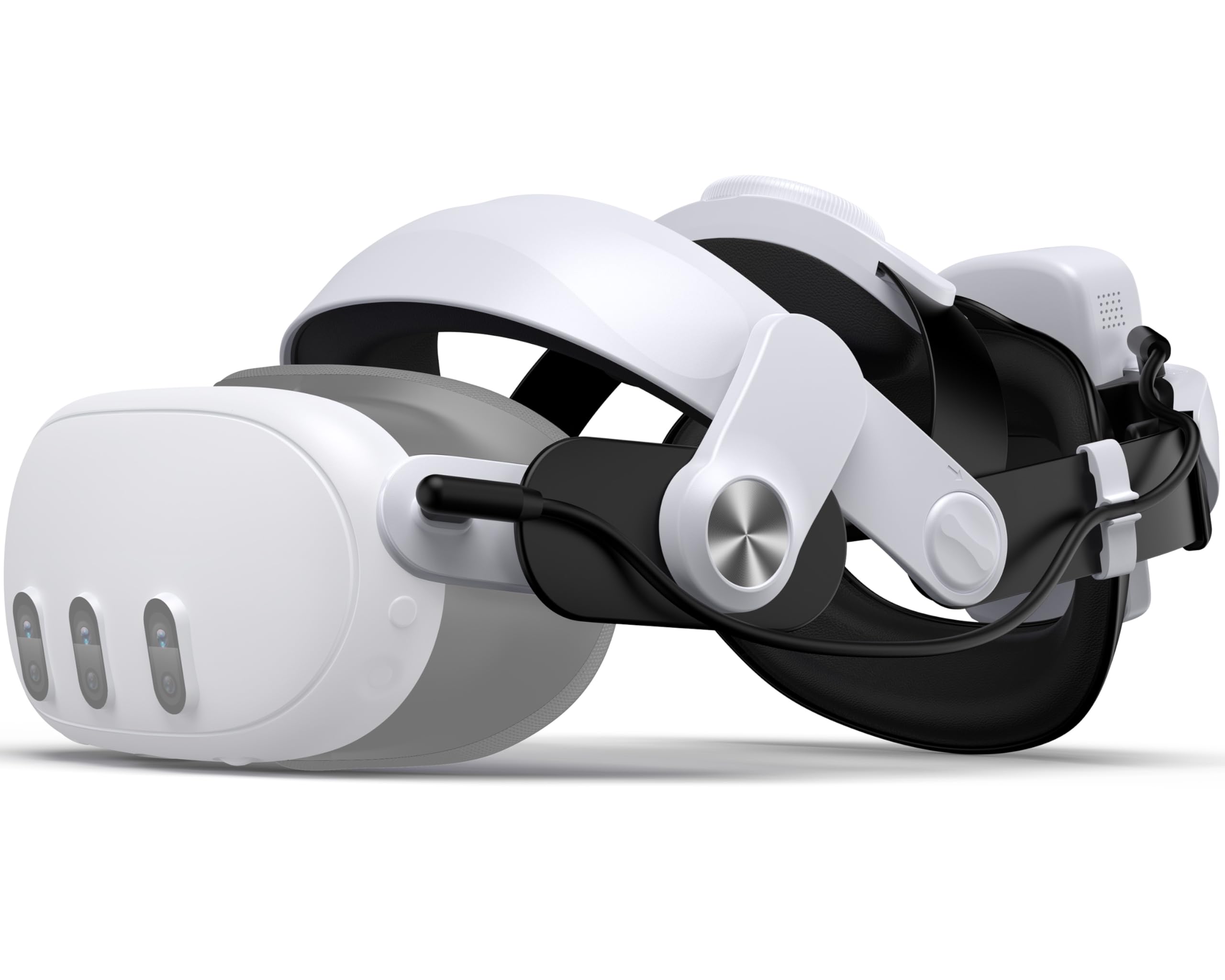 VR Head Strap with LED Display Battery Bank, Compatible with Quest 3S/Quest 3/Qu