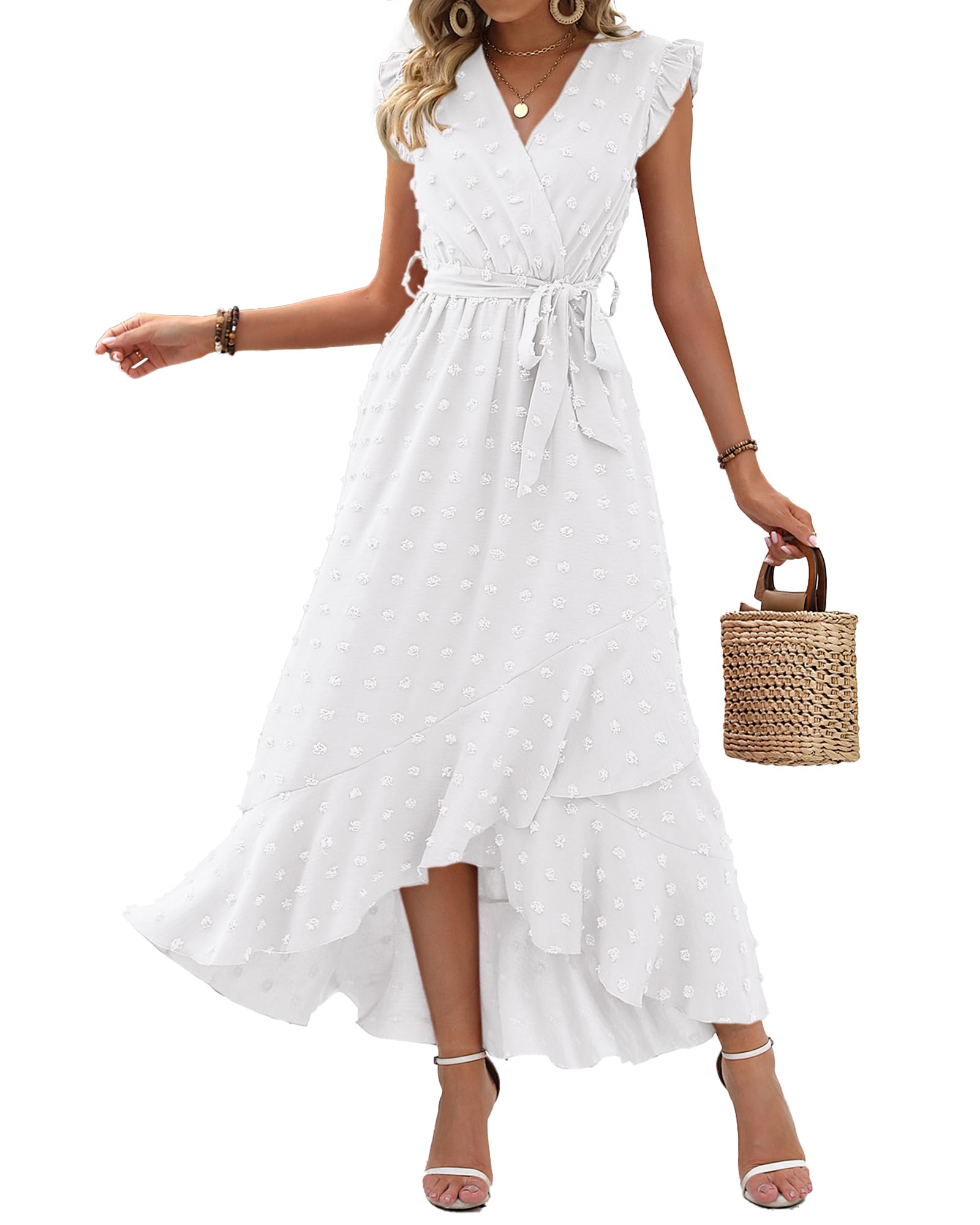 BTFBM Swiss Dot Wedding Guest Dresses for Women