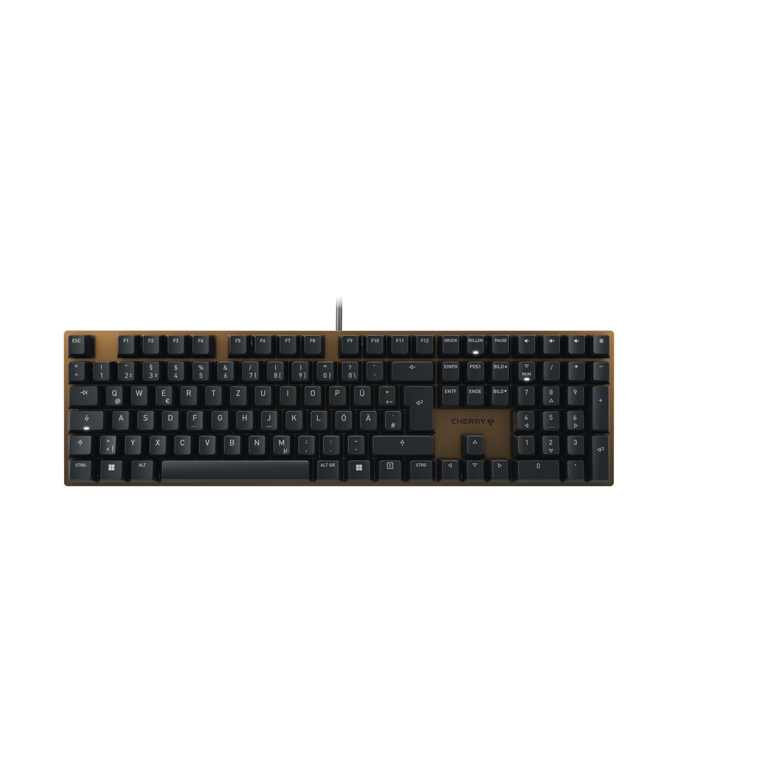 CHERRY KC 200 MX Office Mechanical Keyboard German Layout (QWERTZ) Elegant Anodi