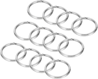 304 Stainless Steel 304 Metal O Rings 12 Pcs Heavy Soft Round Rings for Macrame Craft Hardware Keychain Belt Dog Leash 3mmx30mm