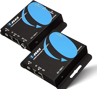 OREI HDMI Extender Over Cat6 165ft - 4K@30hz, IR, Loop Out, PoC, HDCP 1.4 | HDMI to Cat 6 Converter, HDMI over Ethernet – HDMI 1.4 compliant, EDID management, Deep Color, single-cable installation