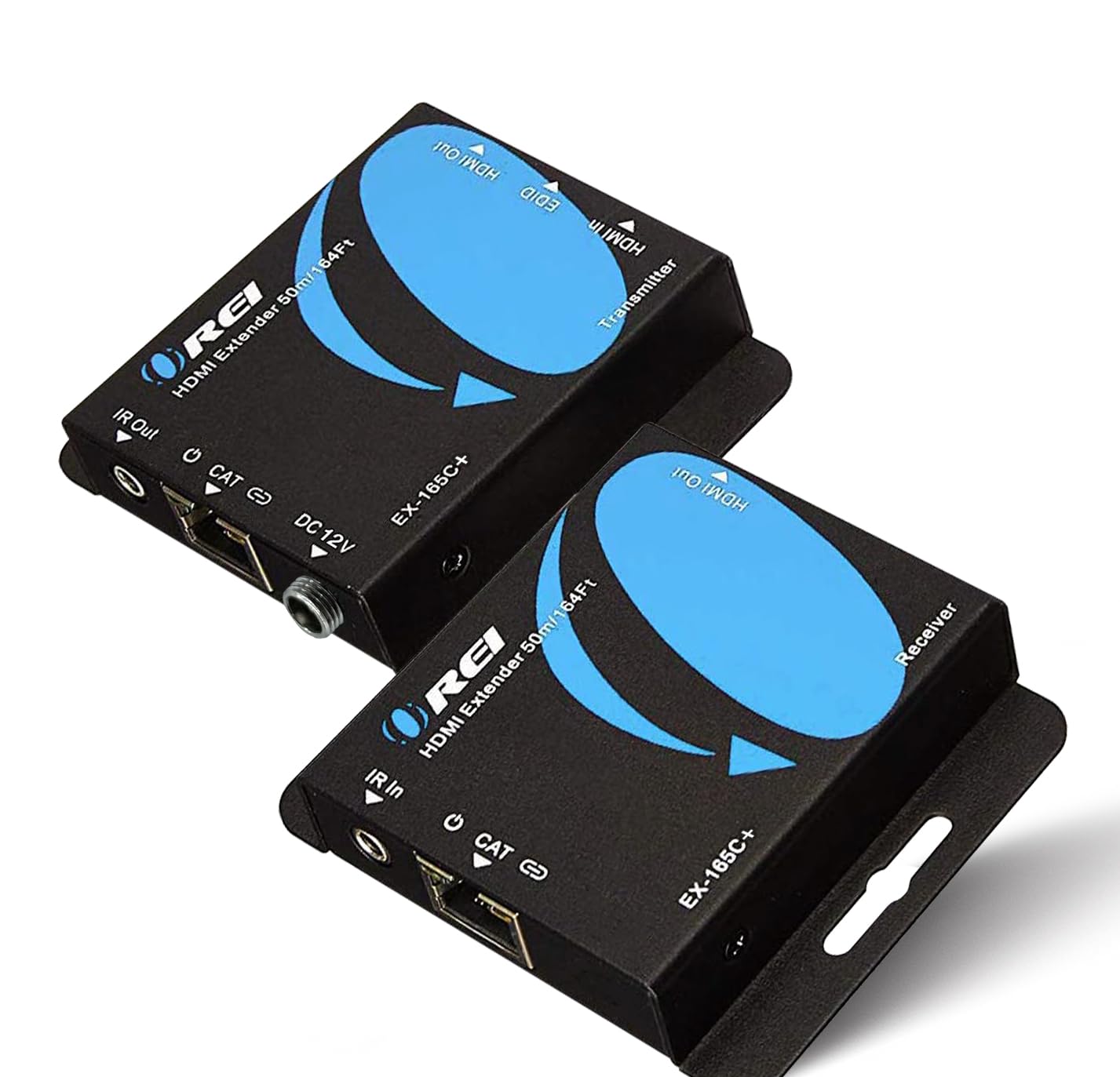 OREI HDMI Extender Over Cat6 165ft - 4K@30hz, IR, Loop Out, PoC, HDCP 1.4 | HDMI