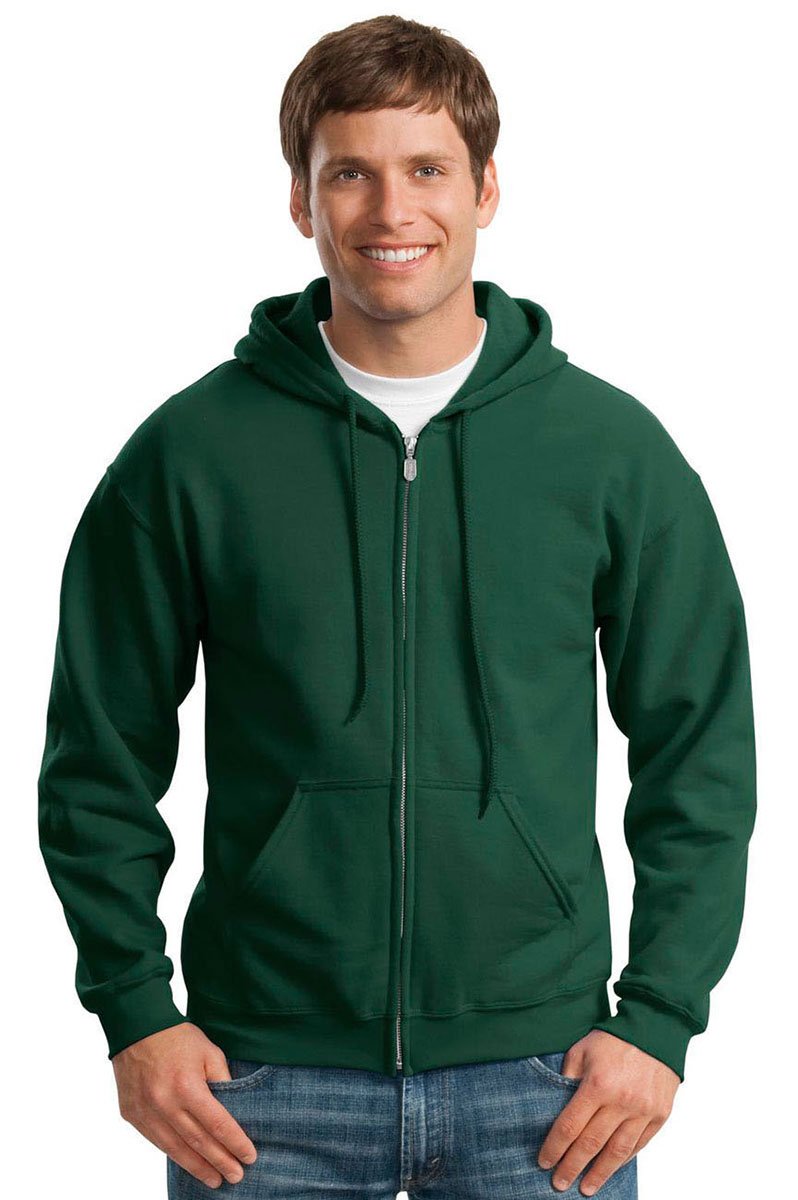 Gildan 1 x Mens G18600 Style Fleece Hoodie Zip Hoodies Multi Pack