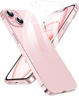 Supdeal Transparent Case for iPhone 15 Plus, Never Yellow with Camera Protection, Ultra Thin and Lightweight Transparent Silicone Cover, 6.7 inches, Transparent