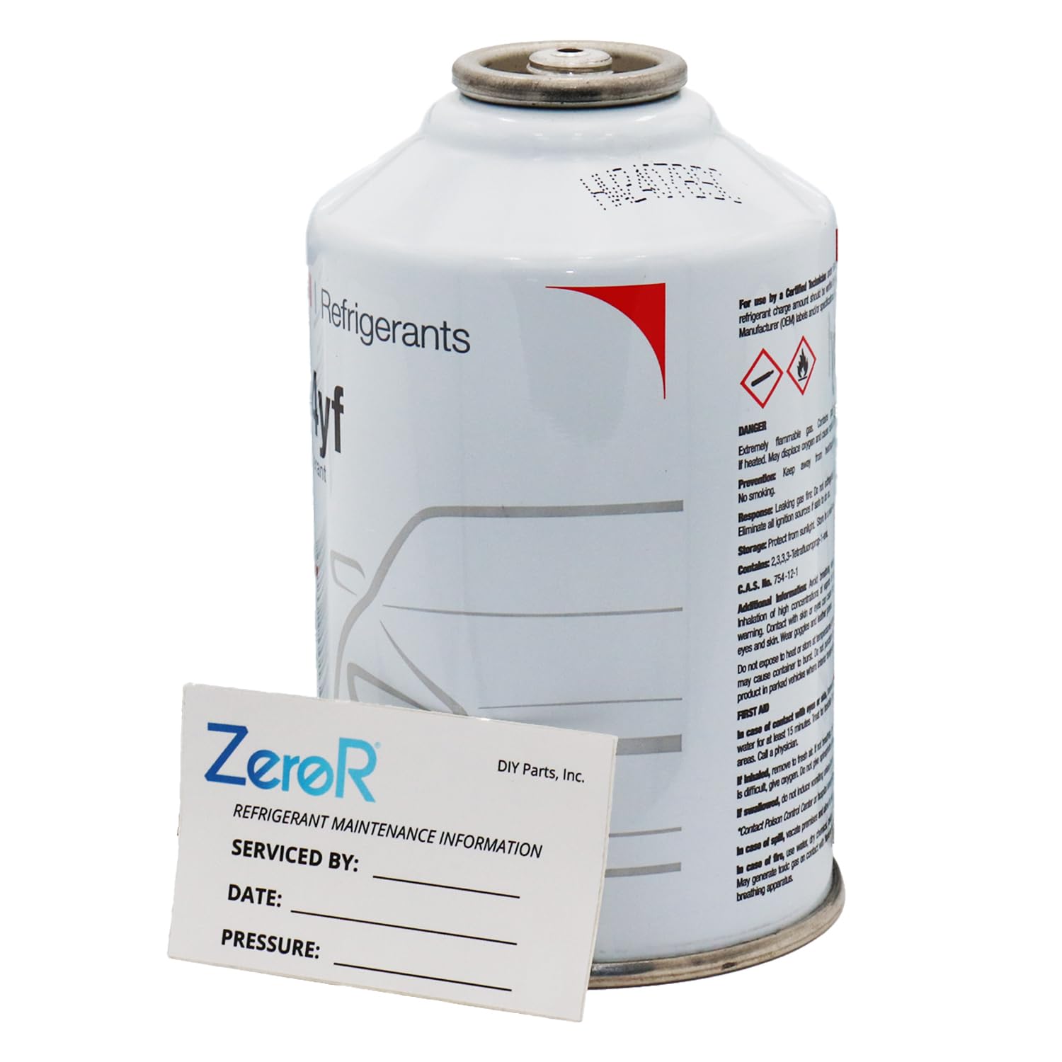 ZeroR® Genuine R1234YF Refrigerant Can for Automotive AC Systems - HFO-R1234YF, 
