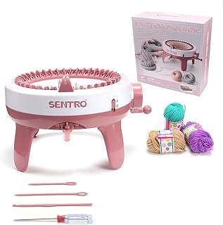 SENTRO 40 Needles Knitting Machine, All-in-One Knitting Loom Machine | Smart Circular Knitting Machine with Gife Box,Knitting Gife for Adult&amp;Beginners,Efficient DIY Crochet Machine for Hat,Scarves