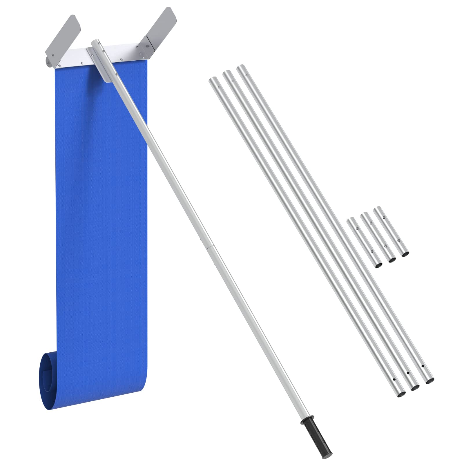 Signstek 30FT Snow Roof Rake for Snow Removal Tool with Wheels and Adjustable Ex