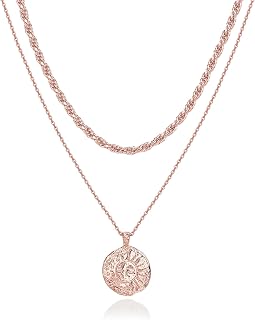 PAVOI Gold Layered Necklaces for Women, 14K Plated Dainty Pendant Stack