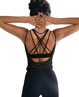 OYANUS Women Summer Workout Tops Sexy Backless Yoga Shirts Open Back Activewear Running Sports Gym Tank Tops