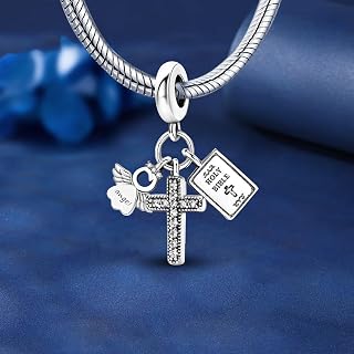 1 pezzo placcato argento alla moda preghiera bibbia serie per braccialetti da donna braccialetti fai da te creazione di gioielli e abbigliamento quotidiano decorazione di gioielli coordinati per