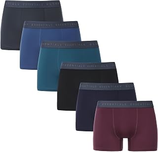 The Essentials Wardrobe Mens Boxer Shorts 6pk & 12pk Microfibre Stretch Underwear with Comfort Elastic Waistband Moisture Wicking Tag Free Comfort Double Layer Front Panel