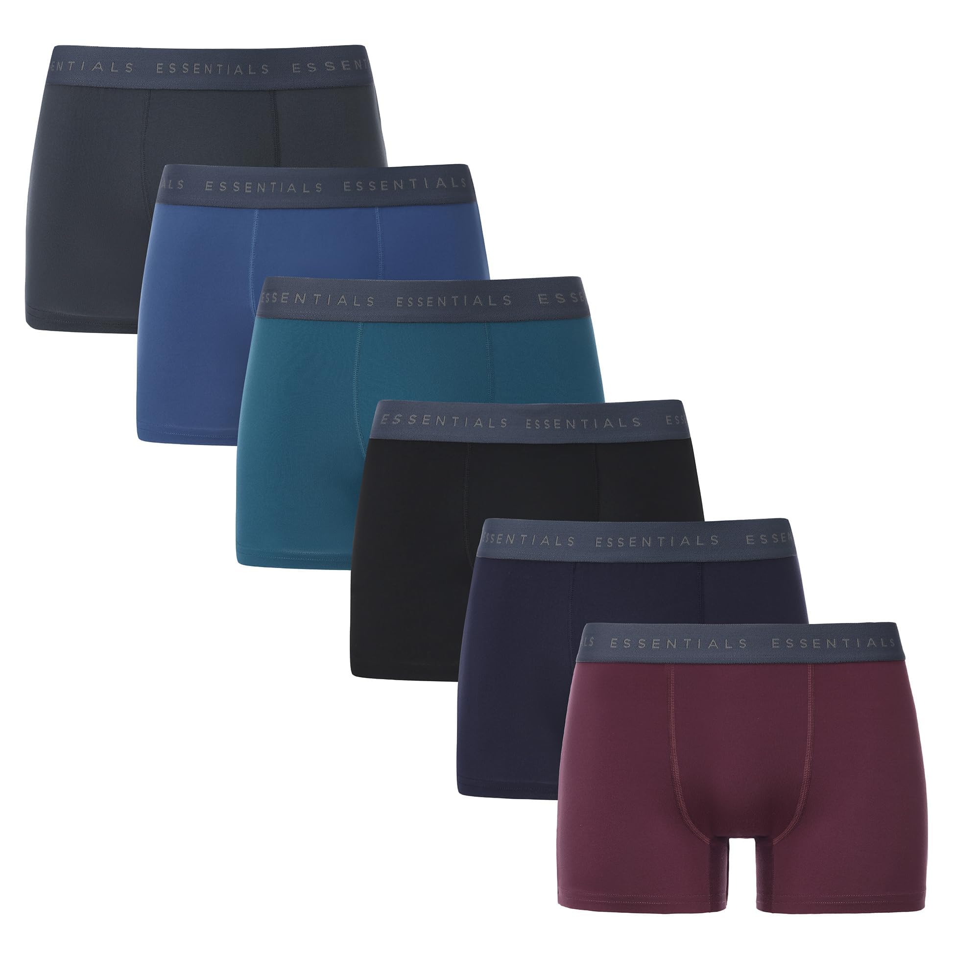 The Essentials Wardrobe Mens Boxer Shorts 6pk & 12pk Microfibre Stretch Underwea