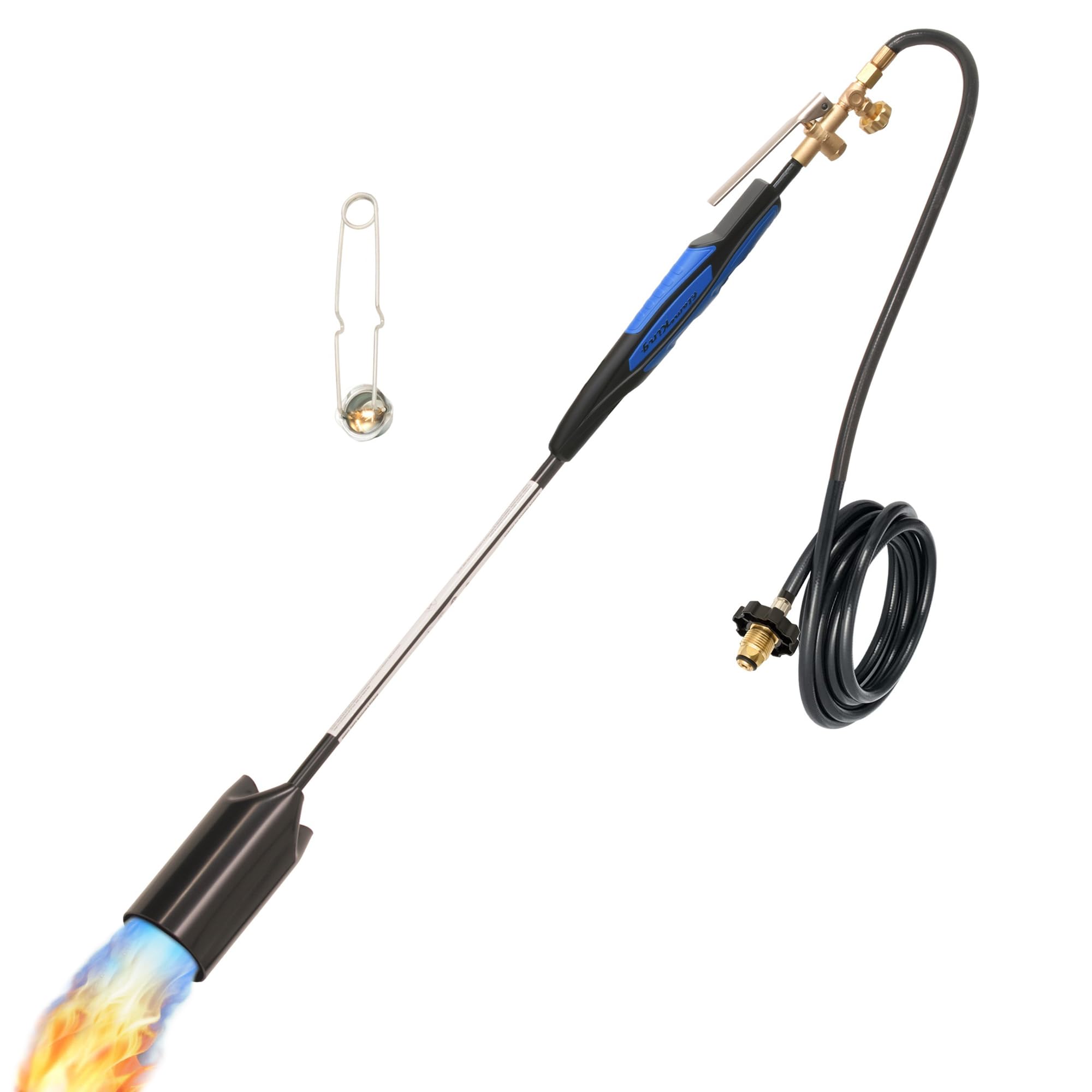 Flame King YSN500K 500,000 BTU Propane Torch Weed Burner with 10-ft Hose | 39" H