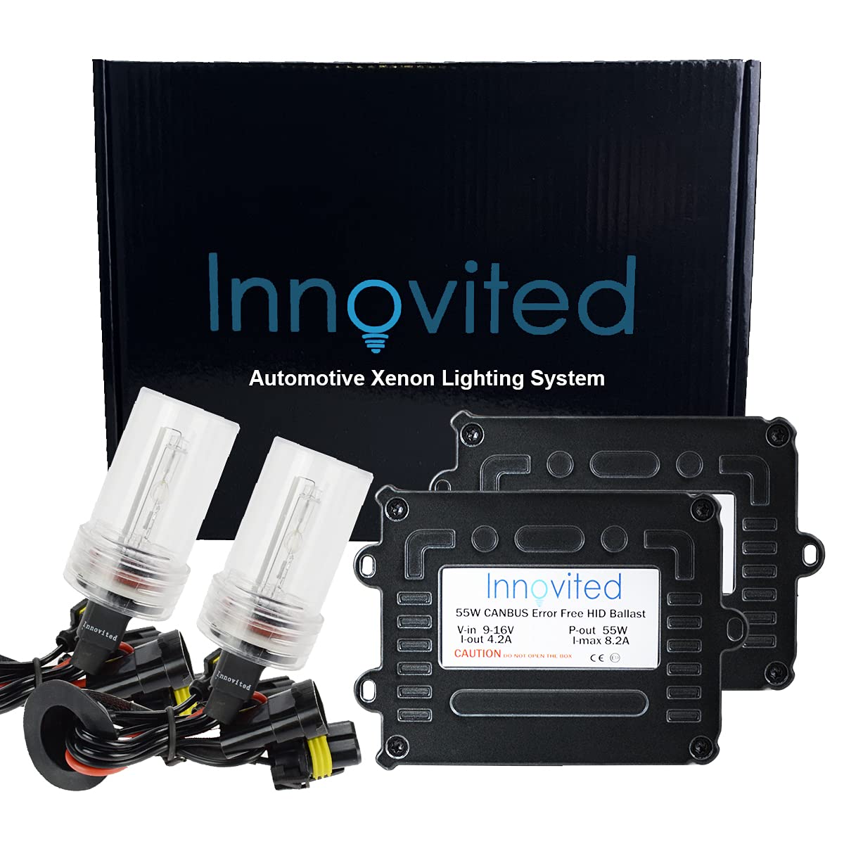 Innovited H7 6000K HID Xenon Bulb (1 pair) bundle with 2 x 55W Canbus Error Free