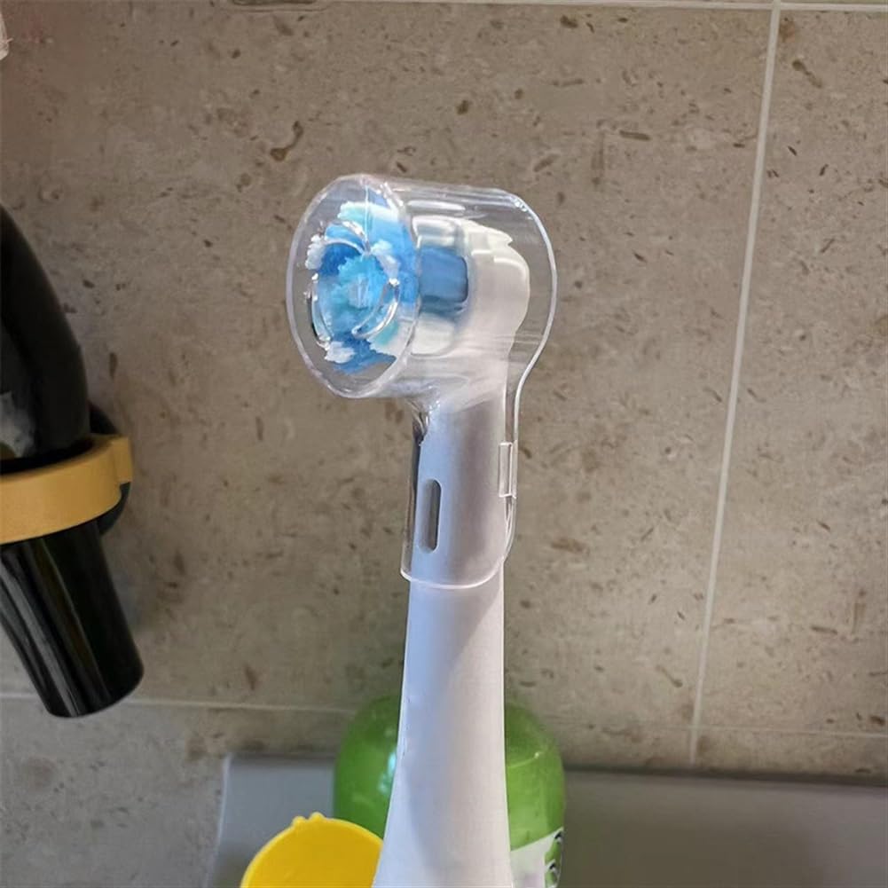 4 Pcs Electric Toothbrush Head Covers Compatible with Oral B Replacement Heads, 