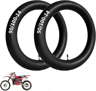 2 Pack 90/100-14" 3.00-14 inch Heavy Rear Inner Tube, 14 Inch Tire | for 125cc 140cc Pit Pro Trail Foot Dirt Bike [Thickened]