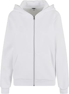 Urban Classics Sweat à Capuche Zippé Fluffy Femme Sweat-Shirt zippé à Capuche Noir