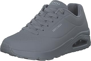 Skechers Uno Stand on Air Men's Trainers, Light Grey Durabuck Mesh, 7.5 UK