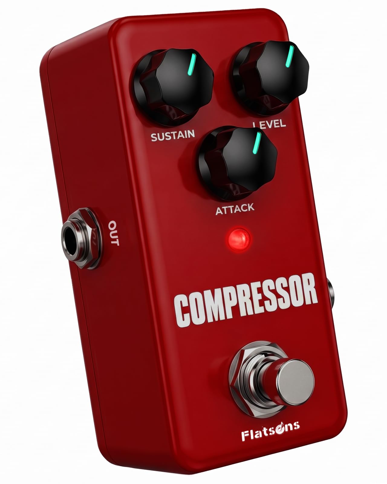 Flatsons FCP-2 Compressor Pedal – Sustain/Attack/Level, True Bypass | Mini Analo