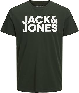 JACK & JONES Herren Male T-Shirt Logo T-Shirt Jjecorp Logo Tee Ss O-Neck Noos (1er Pack)
