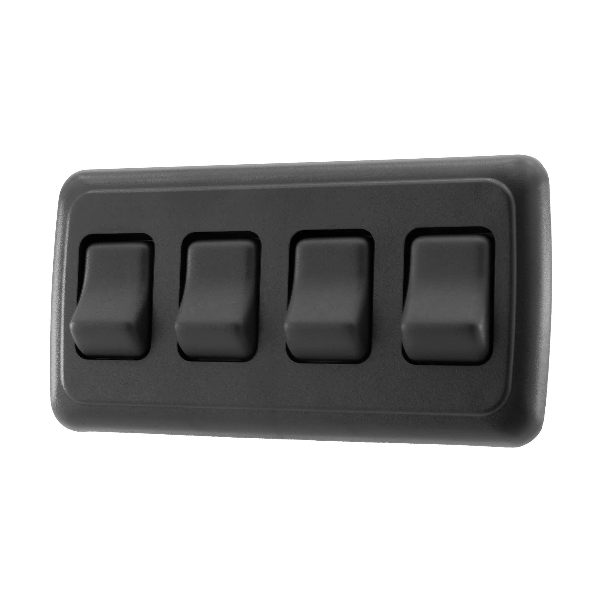 American Technology Components Quad SPST On-Off Switch with Bezel, 12-Volt, for 
