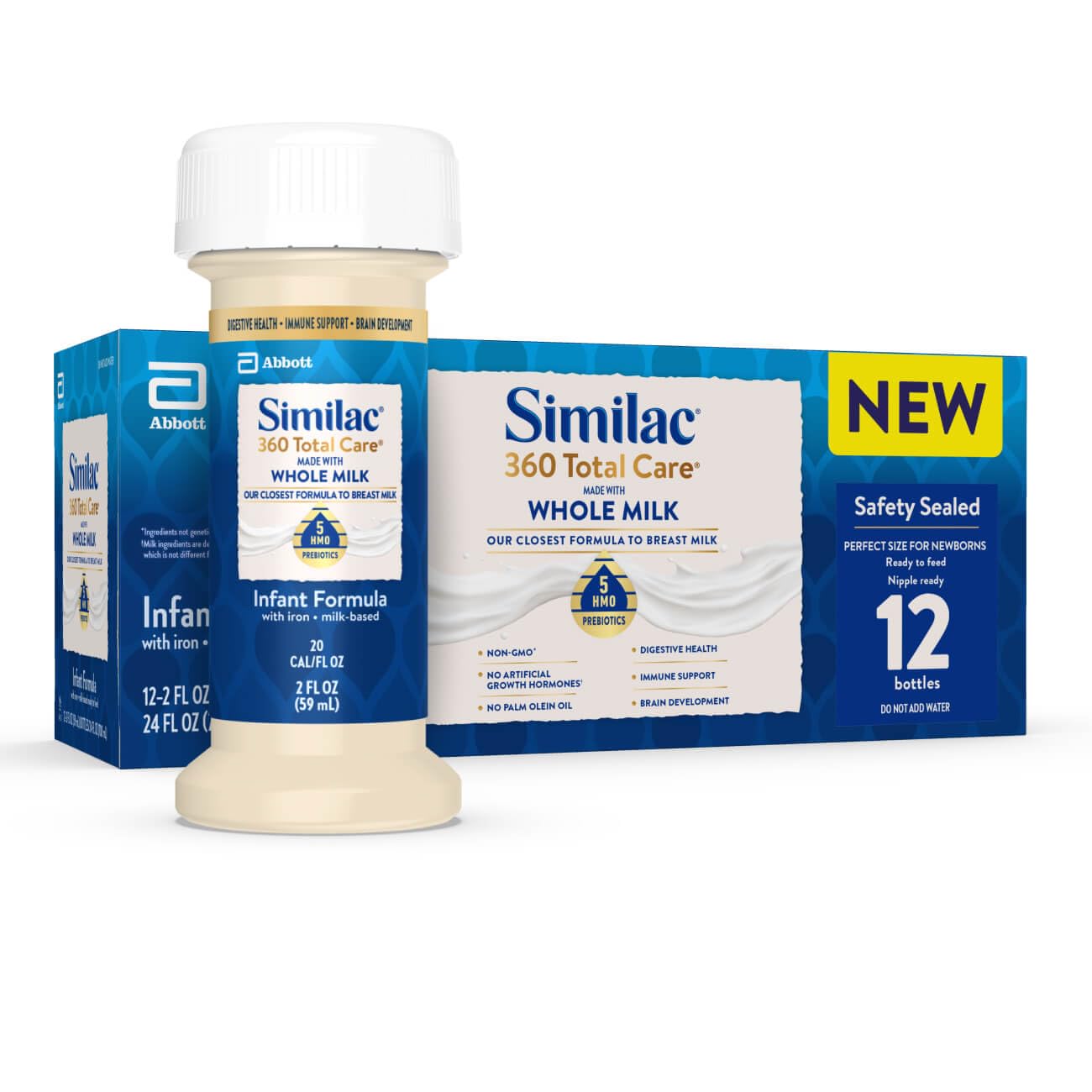 Similac 360 Total Care Made With Whole Milk, Ready-to-Feed Baby Formula | Only i