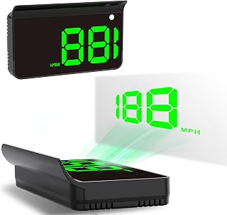 Heads up Display for Cars, Car HUD, GPS Speedometer,Head up Display for Car | USB(5V) Plug &amp; Play,Automatic Brightness Adjustment,Large Font Display,10Hz Refresh,High Precision Satellite Positioning