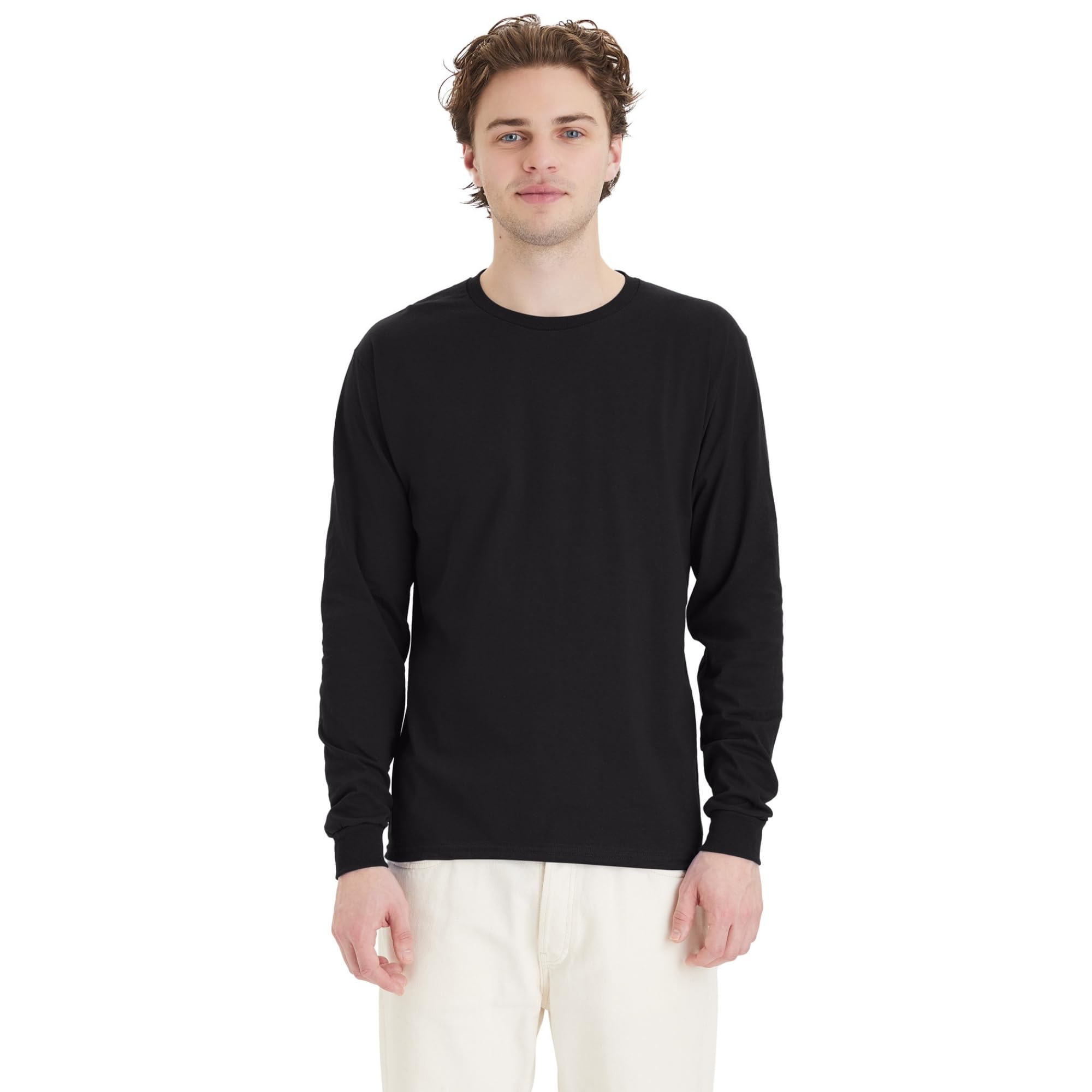 Hanes Men's L/S ComfortSoft Tee 4 Pack ComfortSoft Long Sleeve Shirt (Pack of 4)