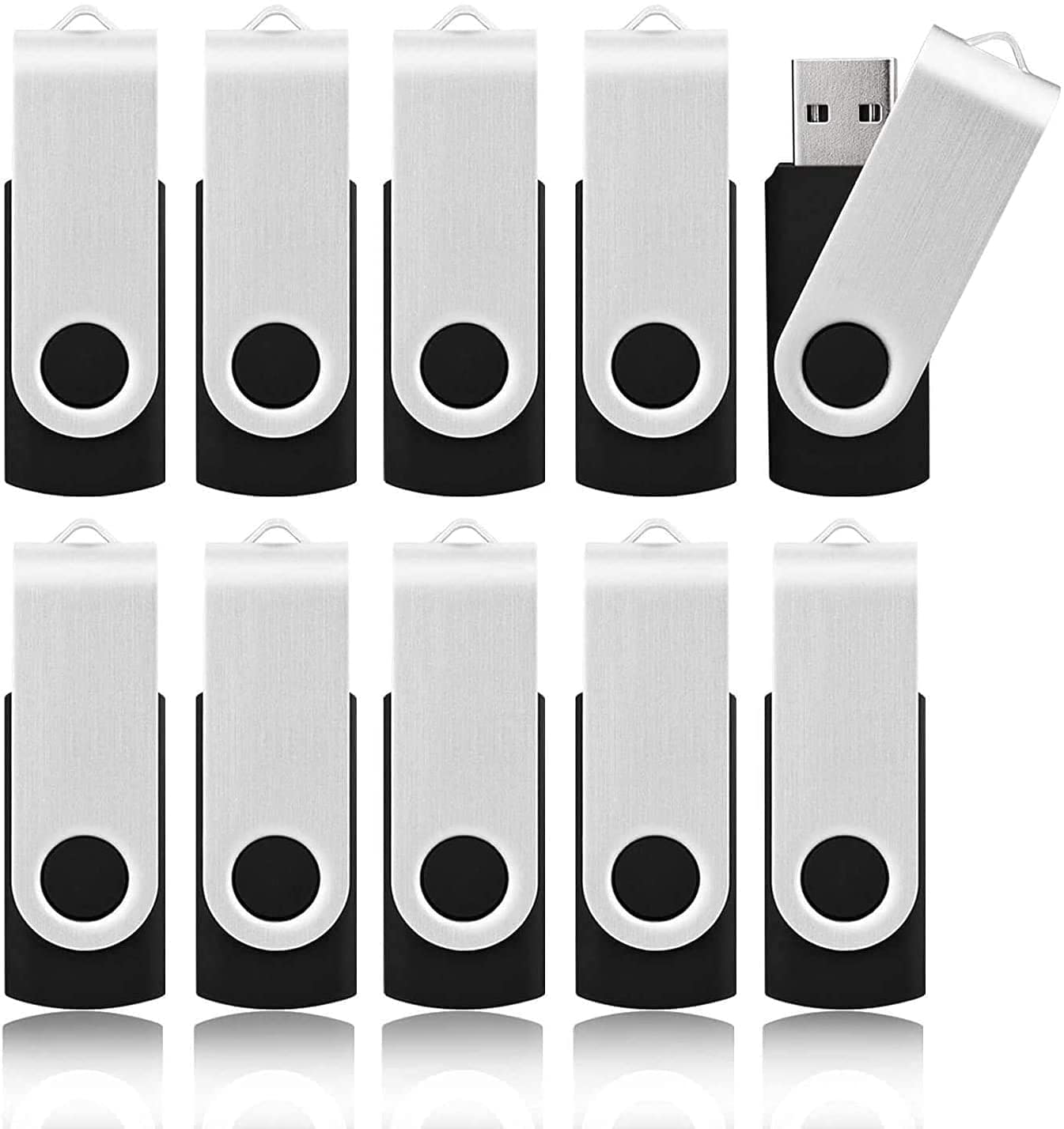 64GB USB 2.0 Stick 10Pack, KOOTION Memory Stick Thumb Drive Flash Drive for Data