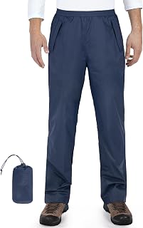 33,000ft Men's Waterproof Trousers Lightweight Packable Rain Overtrousers