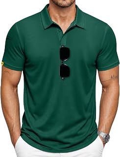 SCODI Mens Polo Shirts Short Sleeve Athletic Casual Golf Collared T-Shirt