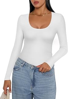 Ekouaer Women's Long Sleeve Shirt Thermal Top Long Sleeve