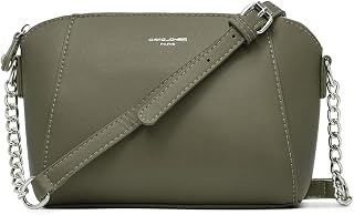 David Jones - Women's Small Shoulder Bag - Chain Shoulder Bag - Crossbody Messenger Bag PU Leather - Hand Bag Evening Bag Noche Clutch Clutch Clutch Elegant Fashion City Work