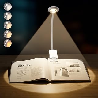 Hensam Reading Light, LED Book Light, Type-C Rechargeable, 5 Color